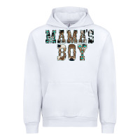 White Western Mama's Boy Urban Hoodie - CowhideDigitalArt