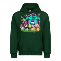 Forest Green Easter Farm Animal Easter Day Urban Hoodie - Neo Western