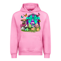 Fuchsia Pink Easter Farm Animal Easter Day Urban Hoodie - Neo Western