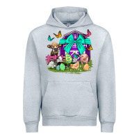 Heather Grey Easter Farm Animal Easter Day Urban Hoodie - Neo Western