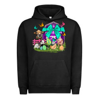Pigment Black Easter Farm Animal Easter Day Urban Hoodie - Neo Western