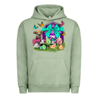 Pigment Oil Green Easter Farm Animal Easter Day Urban Hoodie - Neo Western