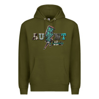 Army Green aunt vibes Premium Hoodie - SublimationCraftShop