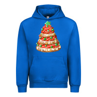 Cobalt red christmas cookie cake fa element Urban Hoodie - FaDigitalArtStudio