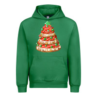 Emerald red christmas cookie cake fa element Urban Hoodie - FaDigitalArtStudio