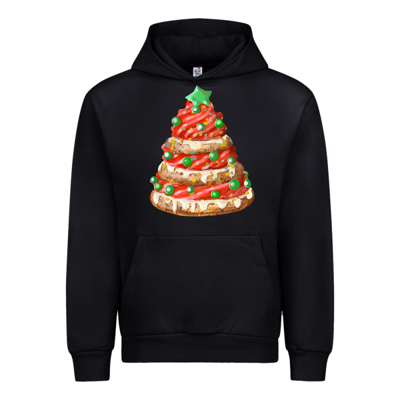 Red Christmas Cookie Cake Fa Element Urban Hoodie by FaDigitalArtStudio | Teevron