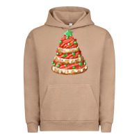 Pigment Burro red christmas cookie cake fa element Urban Hoodie - FaDigitalArtStudio
