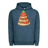 Pigment Midnight Navy red christmas cookie cake fa element Urban Hoodie - FaDigitalArtStudio
