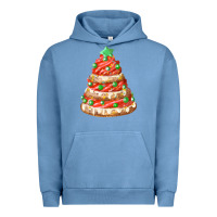 Pigment Pebble Blue red christmas cookie cake fa element Urban Hoodie - FaDigitalArtStudio