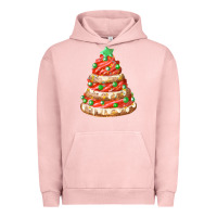 Pigment Salmon red christmas cookie cake fa element Urban Hoodie - FaDigitalArtStudio