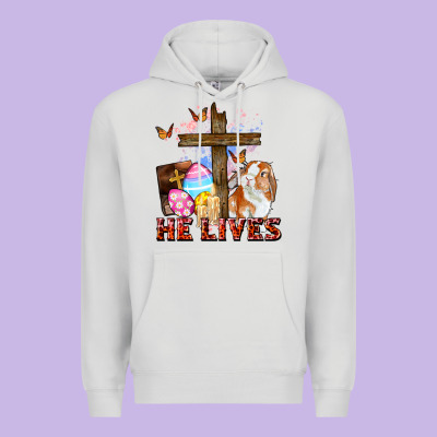 He Lives Easter Day Premium Hoodie Designed By Cowgirlartshop