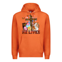 Carrot He lives Easter Day Premium Hoodie - CowGirlArtShop
