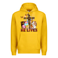 Lemon He lives Easter Day Premium Hoodie - CowGirlArtShop