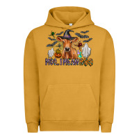 Pigment Peanut Butter Moo I Mean Boo Urban Hoodie - CowhideDigitalArt