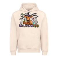 Sandshell Moo I Mean Boo Urban Hoodie - CowhideDigitalArt