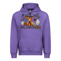 Tulip Moo I Mean Boo Urban Hoodie - CowhideDigitalArt