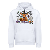 White Moo I Mean Boo Urban Hoodie - CowhideDigitalArt