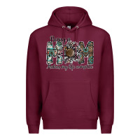 Burgundy being a mom makas my life complete Premium Hoodie - SublimationCraftShop