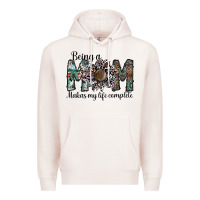 Pale Pink being a mom makas my life complete Premium Hoodie - SublimationCraftShop