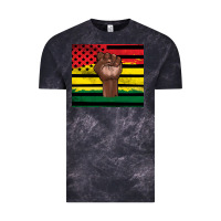 Cloud Black Juneteenth American flag Vintage Tee - Artiststas