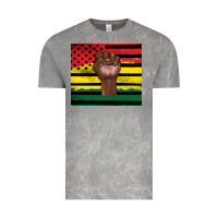 Cloud Rock Juneteenth American flag Vintage Tee - Artiststas