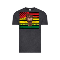 Vintage Black Juneteenth American flag Vintage Tee - Artiststas