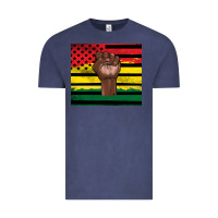Vintage Denim Juneteenth American flag Vintage Tee - Artiststas