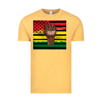 Vintage Mustard Juneteenth American flag Vintage Tee - Artiststas