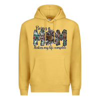 Antique Gold being a mom makas my life complete Premium Hoodie - SublimationCraftShop