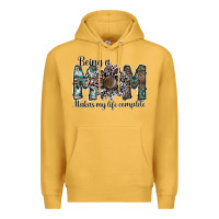 Mustard being a mom makas my life complete Premium Hoodie - SublimationCraftShop