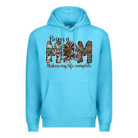 Ocean Blue being a mom makas my life complete Premium Hoodie - SublimationCraftShop