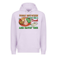 Lilac torn between lookin like a snack and eatin one Premium Hoodie - FaDigitalArtStudio