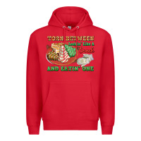 Red torn between lookin like a snack and eatin one Premium Hoodie - FaDigitalArtStudio