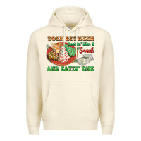 Sandshell torn between lookin like a snack and eatin one Premium Hoodie - FaDigitalArtStudio