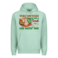 Seafoam torn between lookin like a snack and eatin one Premium Hoodie - FaDigitalArtStudio