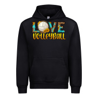 Black love volleyball Urban Hoodie - HRA Design Shop