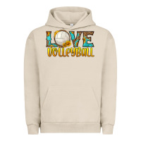 Pigment French Oak love volleyball Urban Hoodie - HRA Design Shop