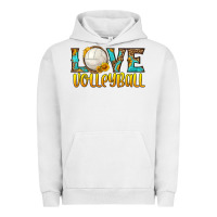 Pigment Lunar Rock love volleyball Urban Hoodie - HRA Design Shop