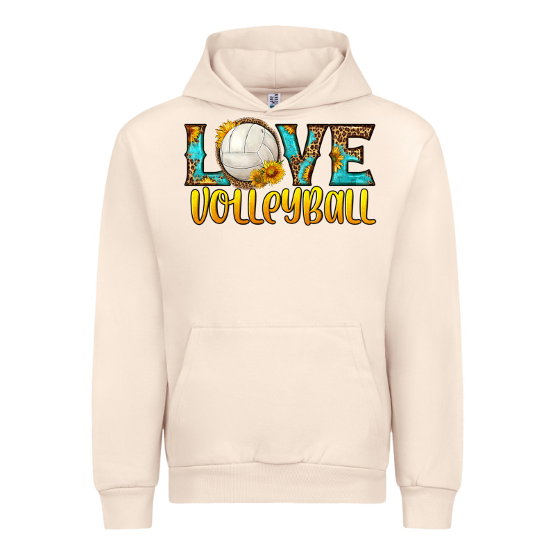 Love Volleyball Urban Hoodie by HRA Design Shop | Teevron
