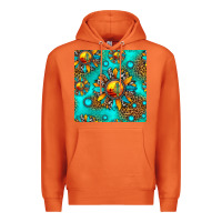 Carrot western sunset sunflowers seamless pattern Premium Hoodie - HRA Design Shop