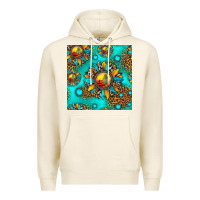 Tofu western sunset sunflowers seamless pattern Premium Hoodie - HRA Design Shop