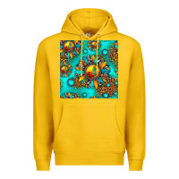 Lemon western sunset sunflowers seamless pattern Premium Hoodie - HRA Design Shop