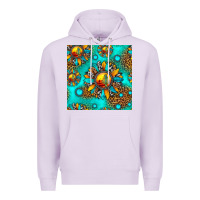 Lilac western sunset sunflowers seamless pattern Premium Hoodie - HRA Design Shop