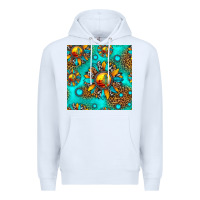 White western sunset sunflowers seamless pattern Premium Hoodie - HRA Design Shop