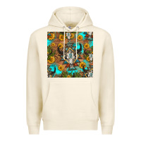 Tofu aztec bull skull seamless pattern Premium Hoodie - HRA Design Shop