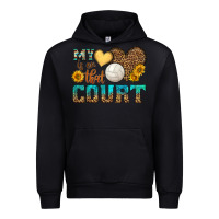 Black my heart is on that court Urban Hoodie - HRA Design Shop