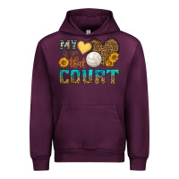 Mauve Wine my heart is on that court Urban Hoodie - HRA Design Shop