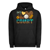 Pigment Black my heart is on that court Urban Hoodie - HRA Design Shop