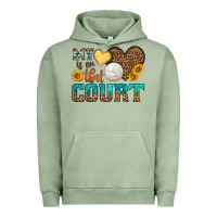 Pigment Oil Green my heart is on that court Urban Hoodie - HRA Design Shop