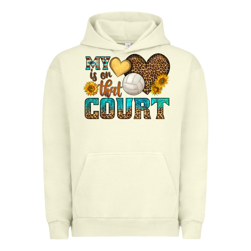 My Heart Is On That Court Urban Hoodie by HRA Design Shop | Teevron
